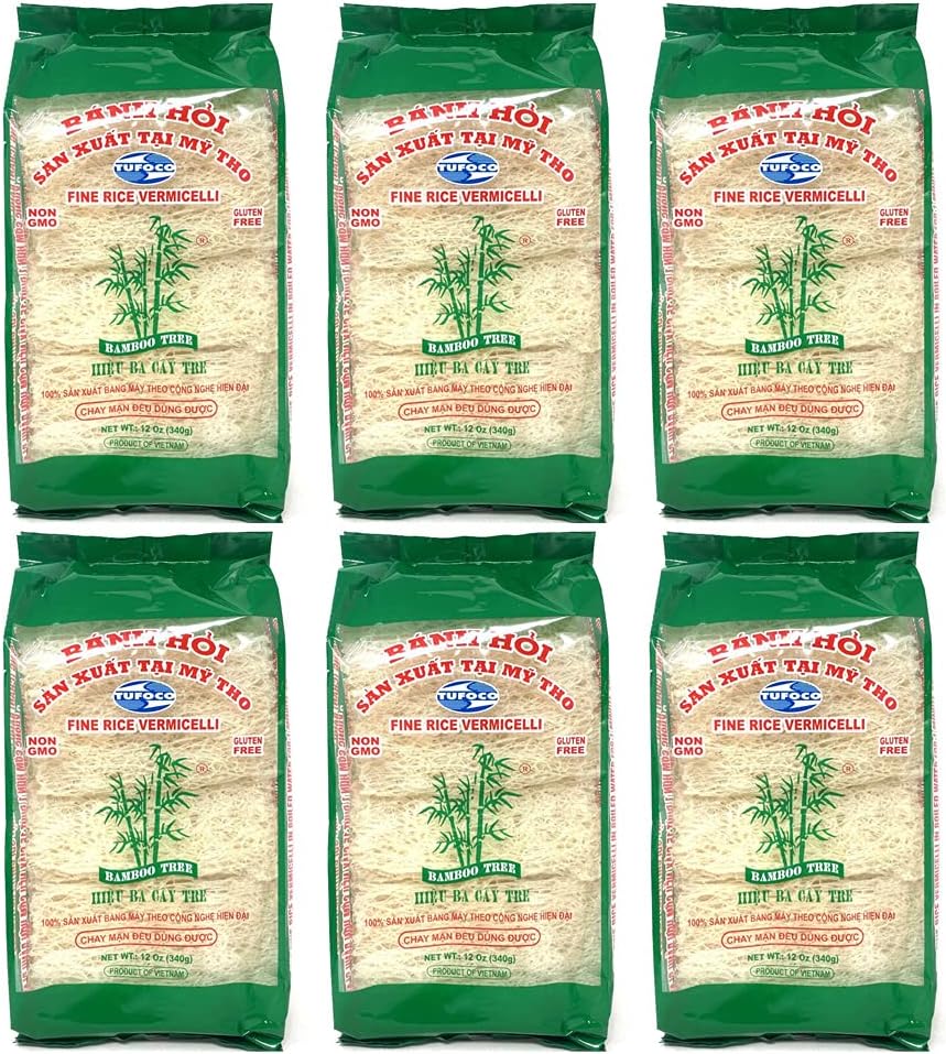 Bamboo Tree Fine Rice Vermicelli 340g (Pack of 6)