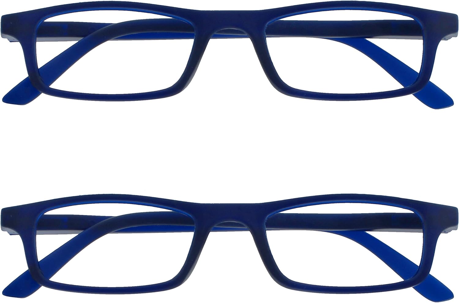 OPULIZE TED Reading Glasses for Women Men, Narrow Rectangular Matt Frame with Spring Hinges