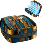 Sanitary Napkin Storage Bag,Period Bag,Pad Bag,Ancient National Style Egypt,Period Pouch