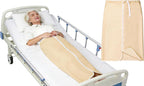 Adult Multifunctional Wearable Incontinence Bed Pads 80 * 115cm, Waterproof Adult Diaper Skirt with Zipper, Washable Reusable High Absorbency Bed Wetting Mats for Adults, Home & Hospital Use