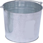 Vestil BKT-GAL-500 Galvanized Steel Bucket, 10-3/4" Depth, 5 gallon, 44 pound Capacity