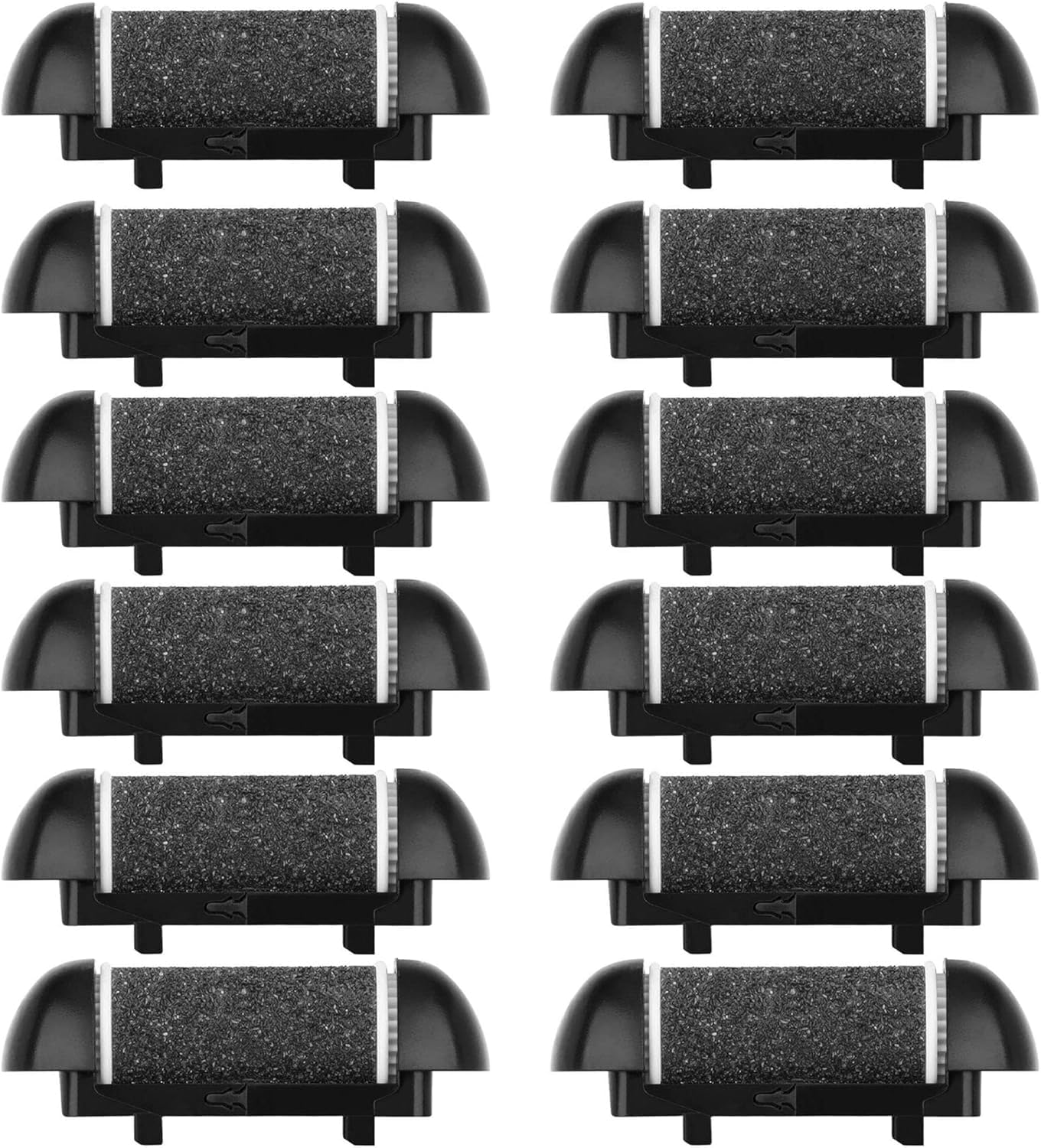 12 Pack Same Coarse Replacement Roller Head for Electric Foot Filer Callus Remover for Feet Pedicure Tools Pedicure Kit Refill Rollers for Cracked Heels and Dead Skin (12pcs Regular Coarse)