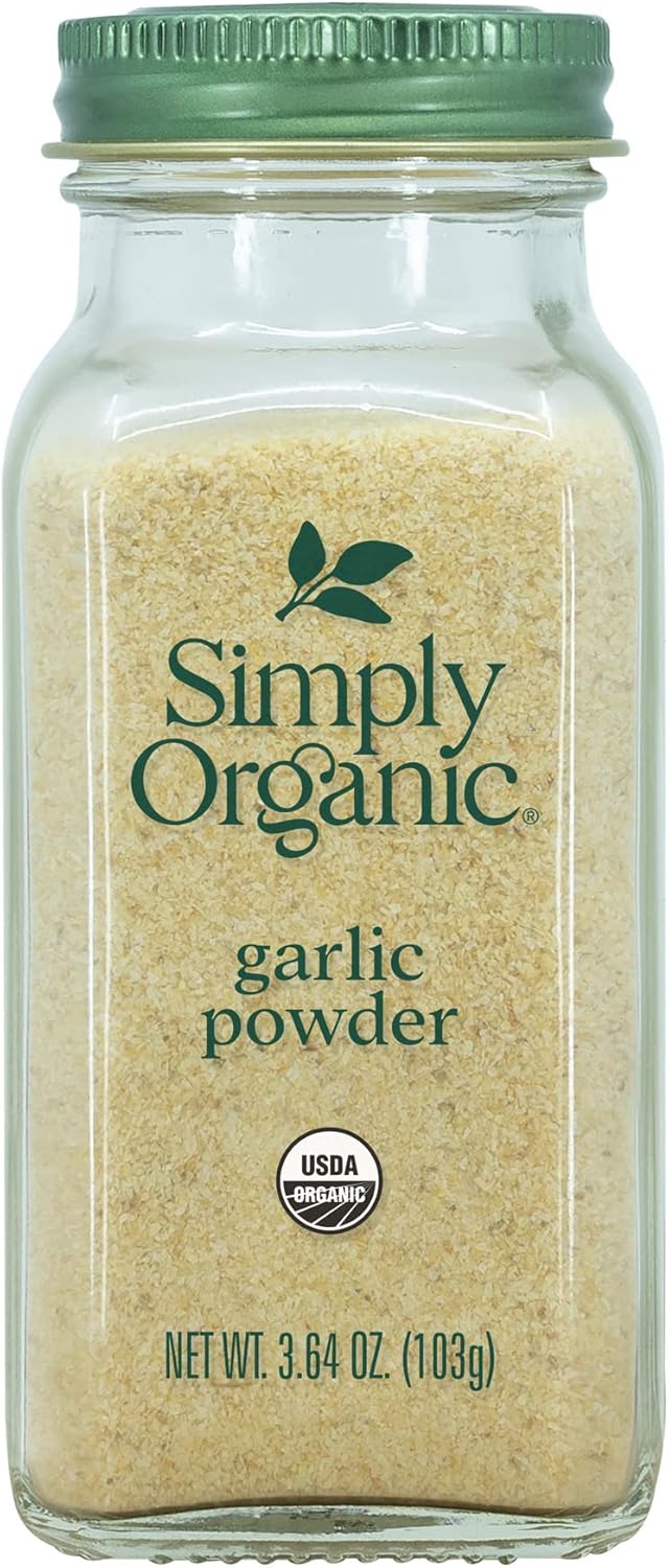 Simply Organic Garlic Powder Certified Organic, 3.64-Ounce Container