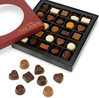 ANDY ANAND CHOCOLATIER Sugar Free Belgian Chocolate Truffles - Delicious Handmade Chocolate Assortments Gift Box, Sweetened With Natural Stevia, Perfect as Chocolate Gifts For Women (25 Pieces, 11.11 Oz)