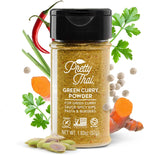 Pretty Thai Green Curry Powder, Authentic Gluten Free, Certified Non GMO, Sodium Free Seasoning for Curry Sauce, Pasta Sauce & Thai Food