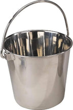 ProSelect Heavy Duty Stainless Steel Pails — Durable Pails for Kennels and Farms - 8", 4-Quart