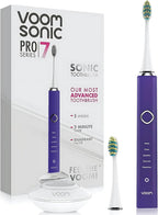 Voom Sonic Pro 7 Electric Toothbrush for Adults, Sonicare Electric Toothbrush with 40000 VPM w/ 5 Deep Clean Modes, Rechargeable Toothbrushes Fast Charge 4 Hours Last 8-Weeks