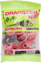 Dragster 1000 Strawberry Licorice Gummy Candy 15 Packs of 50g SÖPÖSÖPÖ pack (SOPOSOPO)