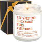 Miracu Scented Candles, Stress Relief Gifts for Women Men, Funny Relaxation, Emotional Support, Comfort, Destress, Anxiety, Relaxing Ideas, Birthday, Mothers Day, Self Care Gifts for Friend Coworker