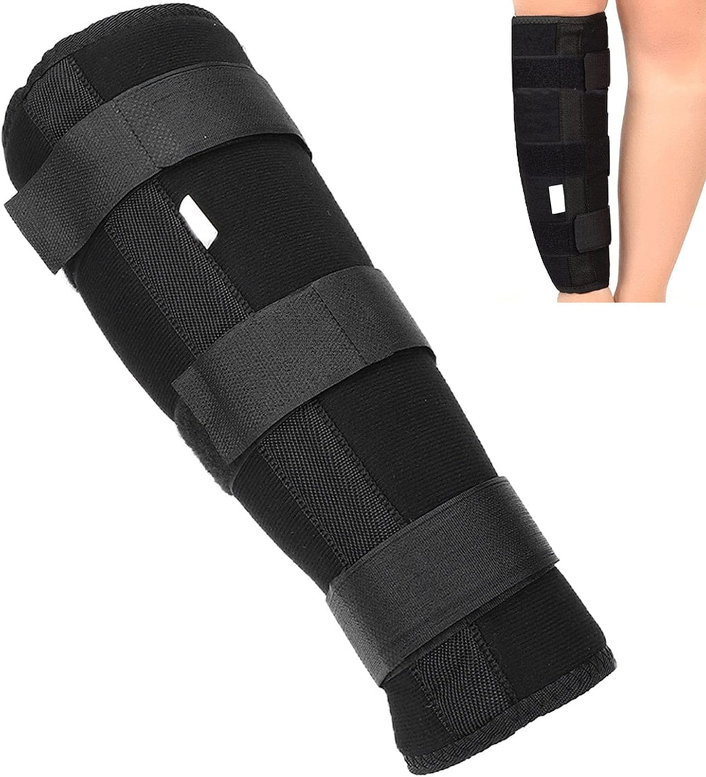 Calf Fixed Stabilizer, Comfortable Calf Support Strap Splint Tibia and Fibula Protector Shank Fracture Fixation Strap for Men and Women(M)