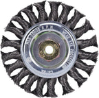 Century Drill & Tool 76048 4" Coarse Knot Wire Wheel, M10 X 1.25 Arbor, 20,000 RPM Max - Heavy-Duty Cleaning & Surface Prep on Concrete & Metal