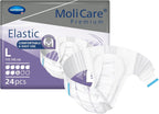 MoliCare Premium Incontinence Brief, 8D - Heavy Absorbency Adult Diaper with Refastenable Tabs - Unisex, Size Large, 24 Count, 3 Packs, 72 Total