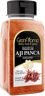 GranAroma 7.2 oz Aji Panca Chile Powder, Mild Pepper Seasoning, Fruity Taste