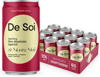 De Soi St. Moritz Mule Mocktails NA Drinks 8 fl oz (12-pack) - Adaptogen Drink, Sparkling Drink with Calming Botanicals, Mocktail Drinks, Gluten Free, No Artificial Flavors