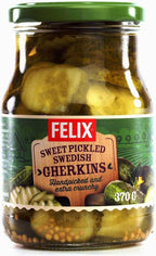 Felix Sweet Pickled Swedish Gherkins 370g