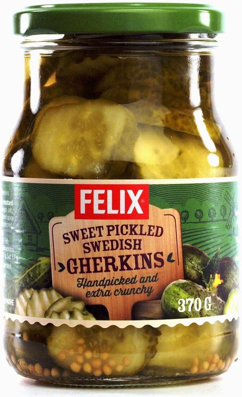 Felix Sweet Pickled Swedish Gherkins 370g
