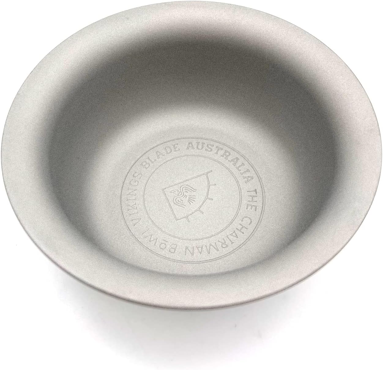 Vikings Blade Luxury Shaving Soap Bowl, Sandblasted Steel for Fast, Thick Lather, Unbreakable, Tactile Texture, Great for Standard Sized Pucks & Soaps (The Chairman, 3” Diameter)