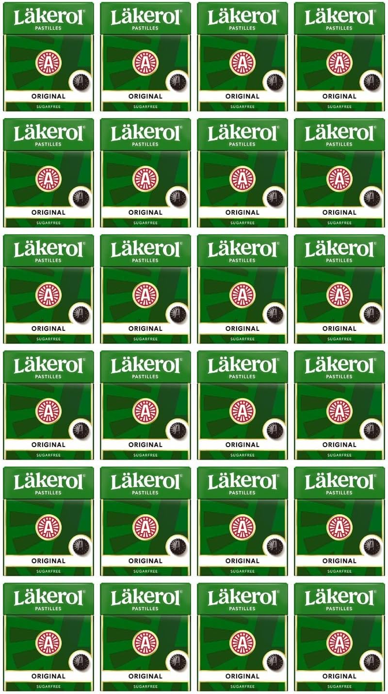 Cloetta Lakerol Original Pastilles 24 Boxes of 25g