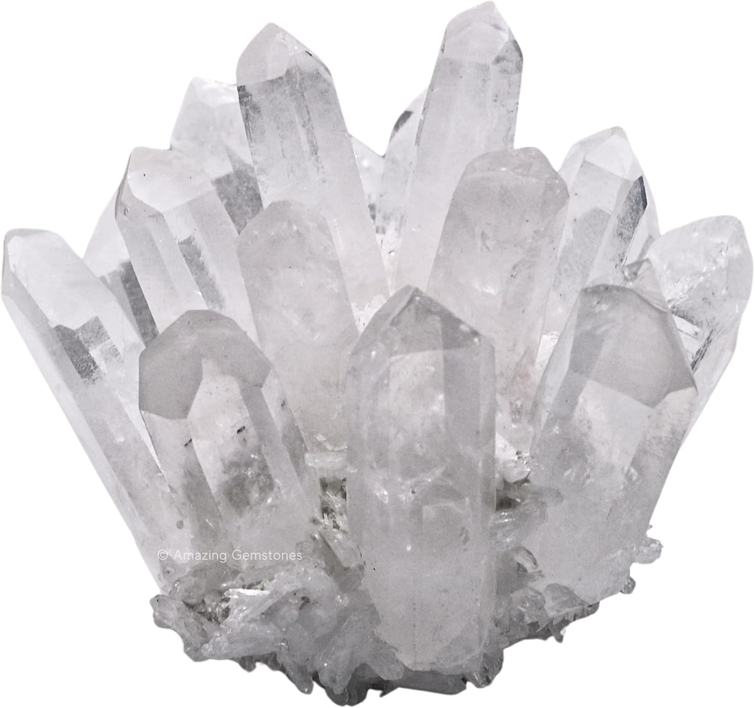 Amazing Gemstone Large Clear Quartz Crystal Cluster Points for Meditation, Home Decor and Gift - Natural Quartz Crystals and Healing Stones for Enhance Energy with Large Crystals Points