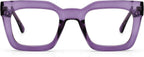 AQWANO Stylish Blue Light Reading Glasses Women, Fashion Oversized Square Designer Readers Computer Eyeglasses