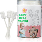 Baby Tongue Cleaner 48-Count, Newborn Oral Care Gauze Swabs – Soft Disposable Mouth Wipes for 0-36 Months, Travel-Pack Infant Tongue Brush Alternative