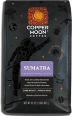 Copper Moon Dark Roast Whole Bean Coffee, Sumatra Blend, 2 Lb
