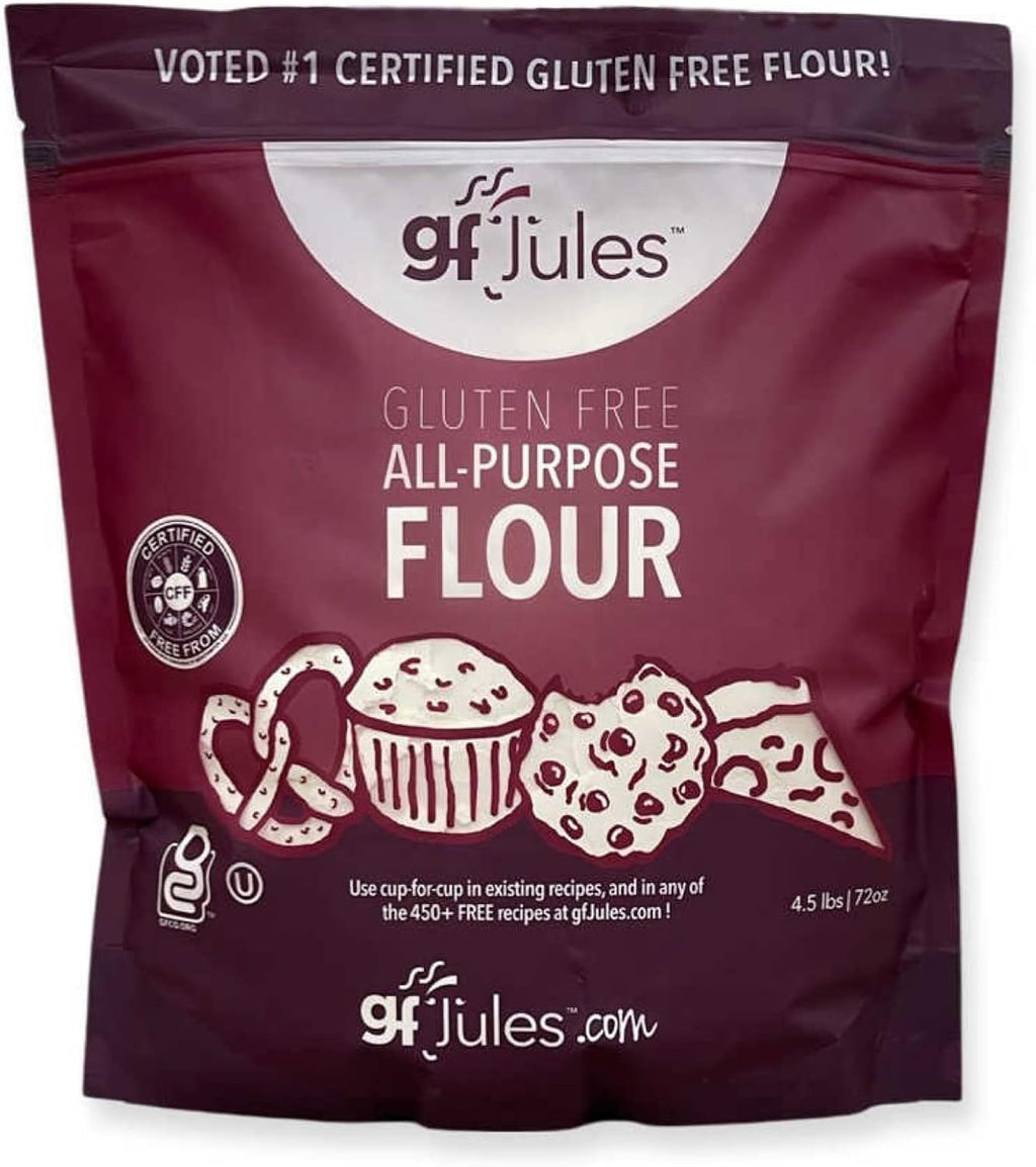 gfJules Certified Gluten Free All Purpose Flour | No Grit | Great Cup for Cup Baking Alternative to Regular Flour, Voted #1 by Gluten Free & Celiac Consumers, 4.5LB Pouch