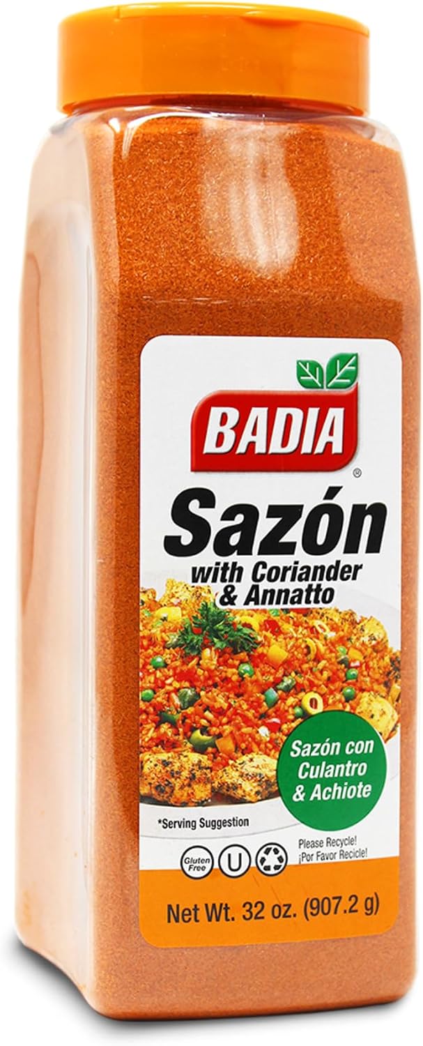 Badia Sazon with Coriander and Annatto, 32 oz - Latin Flavor Spice Blend for Cooking, Rice, Meats & Stews