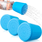 3 Pieces Portable Outdoor Shower for Dogs, Bottle Attachment Outdoor Water Sprayer Accessory, Works with Most Plastic Water or Soda Bottles from 16 oz to 2 Liters (Sky Blue)