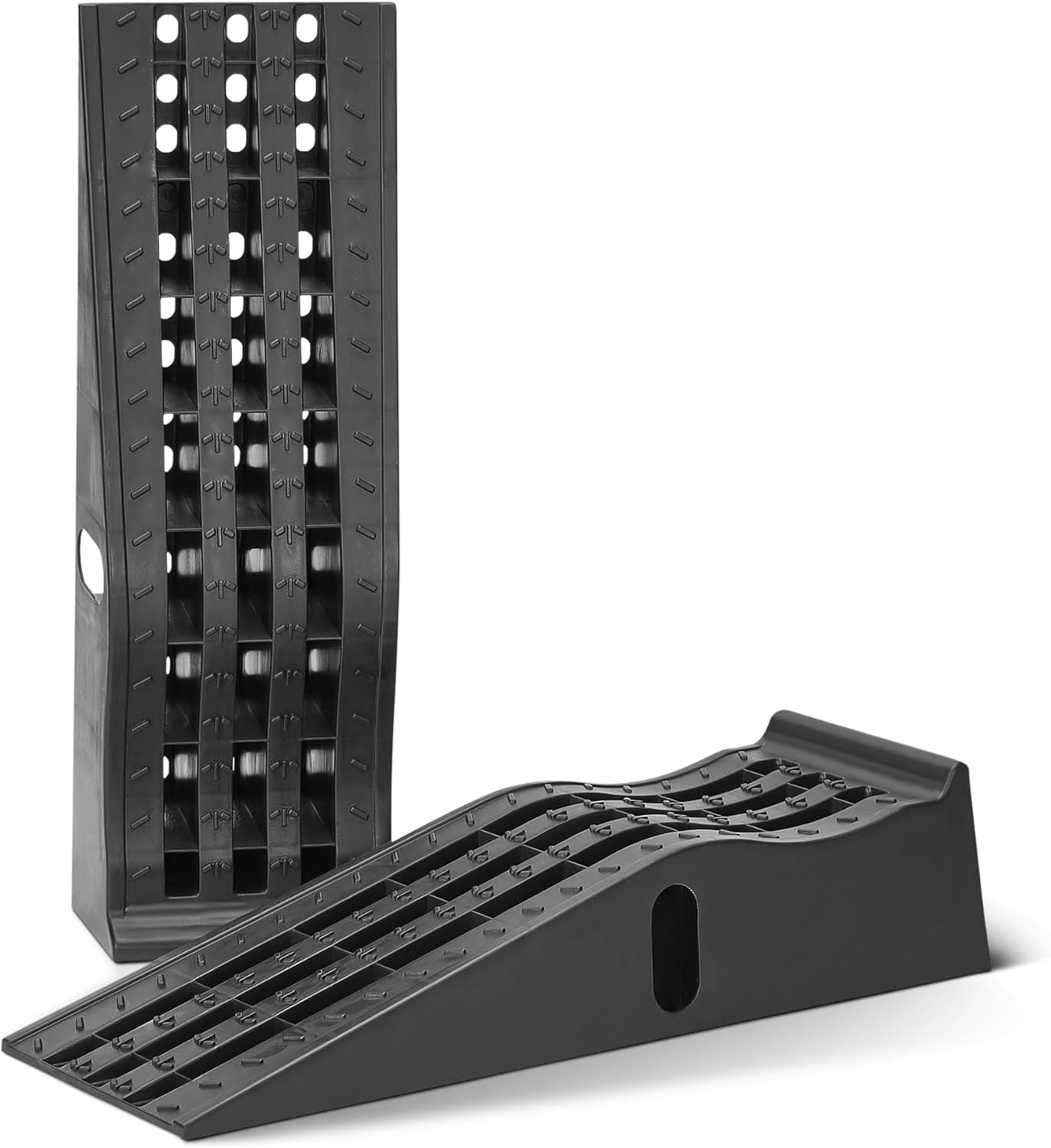 Amazon Basics Automotive Loading Ramp, Textured Traction Surface, Black, 2 Pack