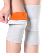 Thicken Knee Warmer with Fleece Lining Stretchy Anti-Slip Arthritic Knee Sleeves Knit Soft Thermal Knees Wrap Pad Leg Sleeve