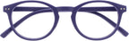 OPULIZE ZEN Reading glasses for Women Men,Scratch Resistant Round frame with Spring Hinges, Smooth Matte Purple +1 (Pack of 1)