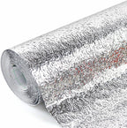 REDODECO Bestevers Kitchen Waterproof Aluminum foil Stickers Anti Greasy Counter Top Peel Stick Wall Decal, 15.8inch x 79inch