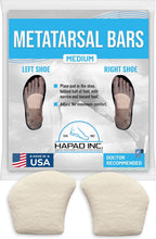HAPAD Metatarsal Bars - Metatarsal Foot Pads for Women & Men, Medium (Pack of 1) - Supportive, Breathable, Comfortable, Ball of Foot Pad for Shoes & Heels - Cushions for Metatarsalgia, Medium Arch