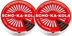 Dark Chocolate SCHO-KA-KOLA with natural Caffeine from Cocoa, Cola-Nut-Powder and Coffee 2 tins x 100 g/Germany