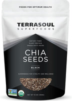 Terrasoul Superfoods Organic Black Chia, 16 oz - Chia Seeds | Superseed Boost for Energy & Wellness