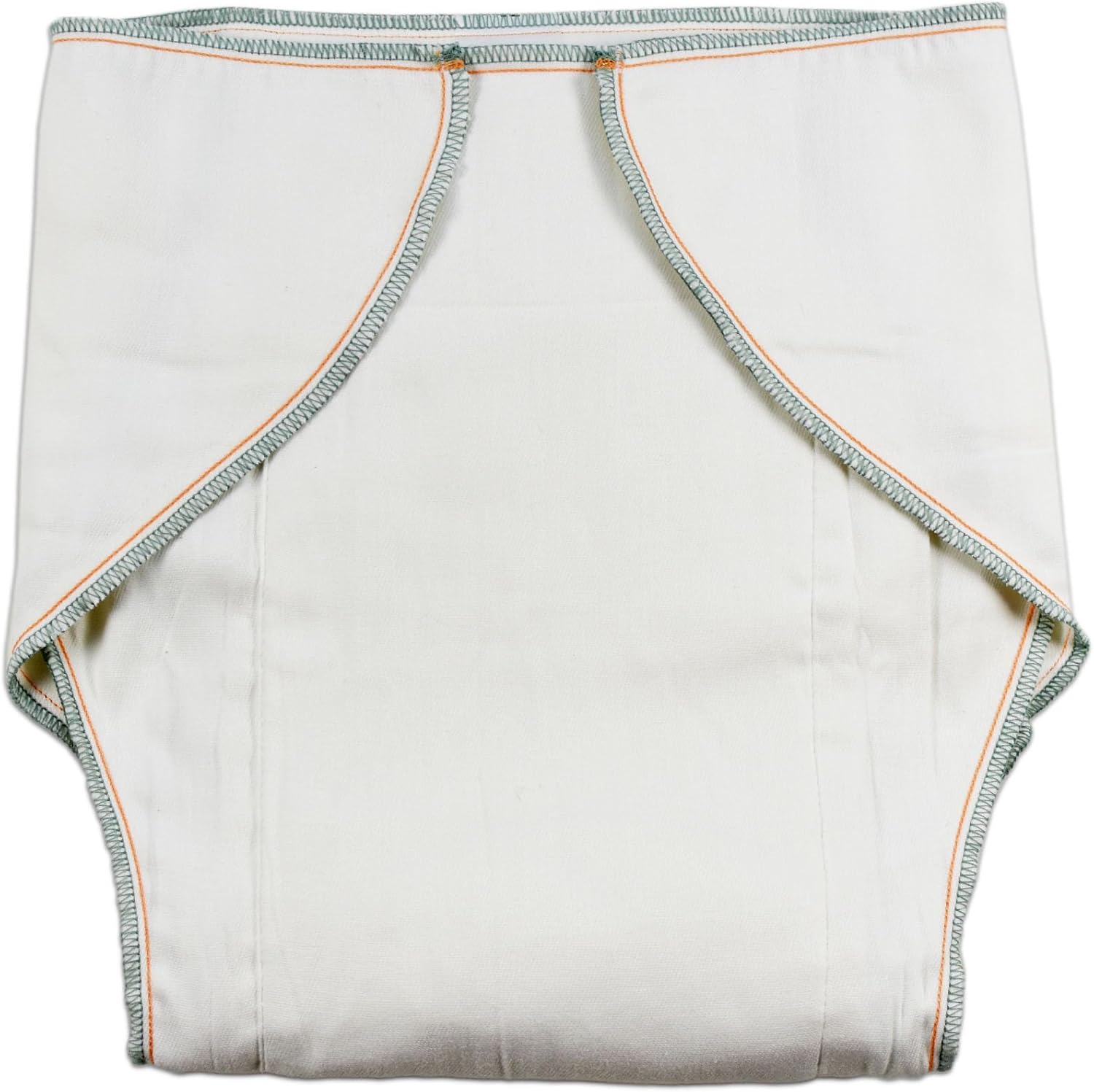 LeakMaster Adult Contoured Cloth Diaper with Nighttime Insert - Large Fits 36-44 inch Waists - 100% Cotton Gauze - 4x10x4 Layering with 10 Layered Optional use Insert for Maximum Absorbency.