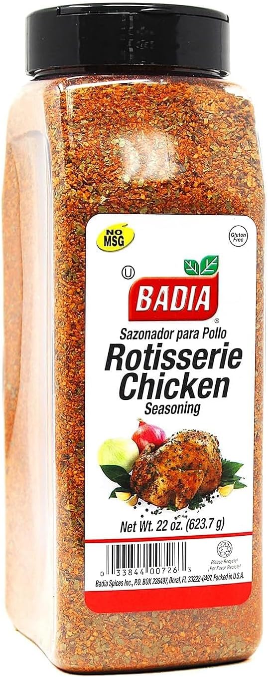 Badia Rotisserie Chicken Seasoning, 22 oz – Classic Blend for Poultry, Perfect for Roasting, Grilling & Air Frying