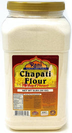Rani Chapati Flour (100% Pure Whole Wheat Atta), For Making Roti & Indian Breads 96oz (6lbs) 2.72kg PET Jar ~ All Natural | Vegan | No Salt or Colors | NON-GMO | Indian Origin