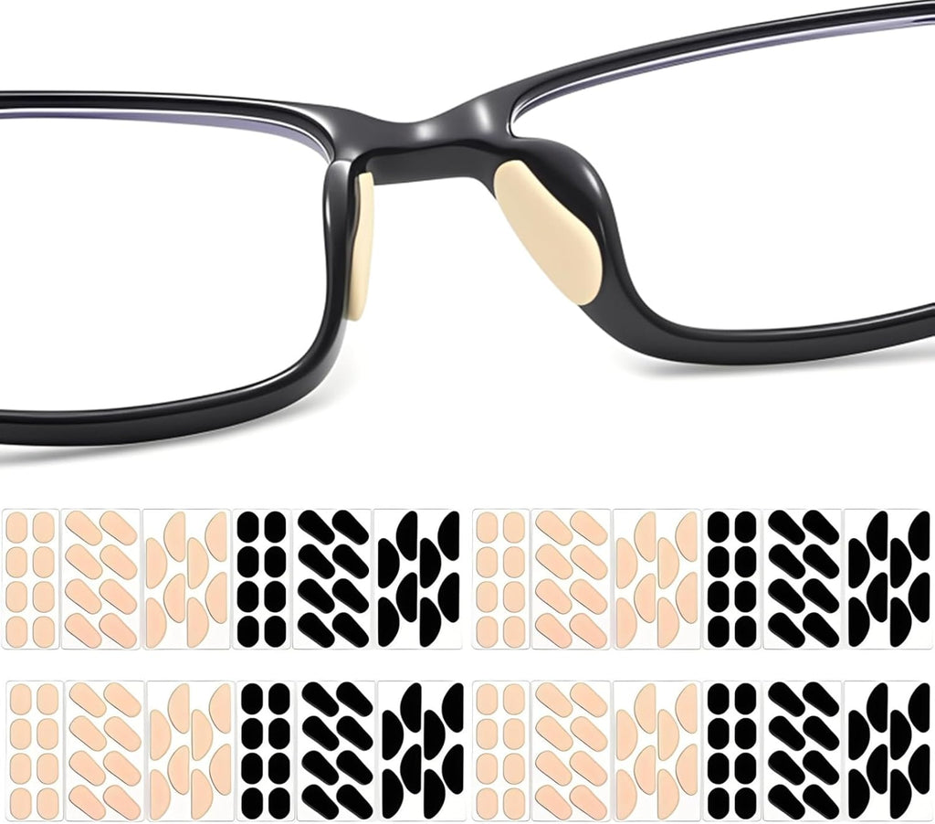 EVA Foam Nose Pads for Glasses,96 Pairs Non-Slip Glasses Nose Pad Cushion,Soft NosePads for Eyeglasses,Hypoallergenic and Lightweight.(Skin Styles)