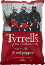 Tyrrells Sweet Chilli and Red Pepper Crisps 150 g (Pack of 12)