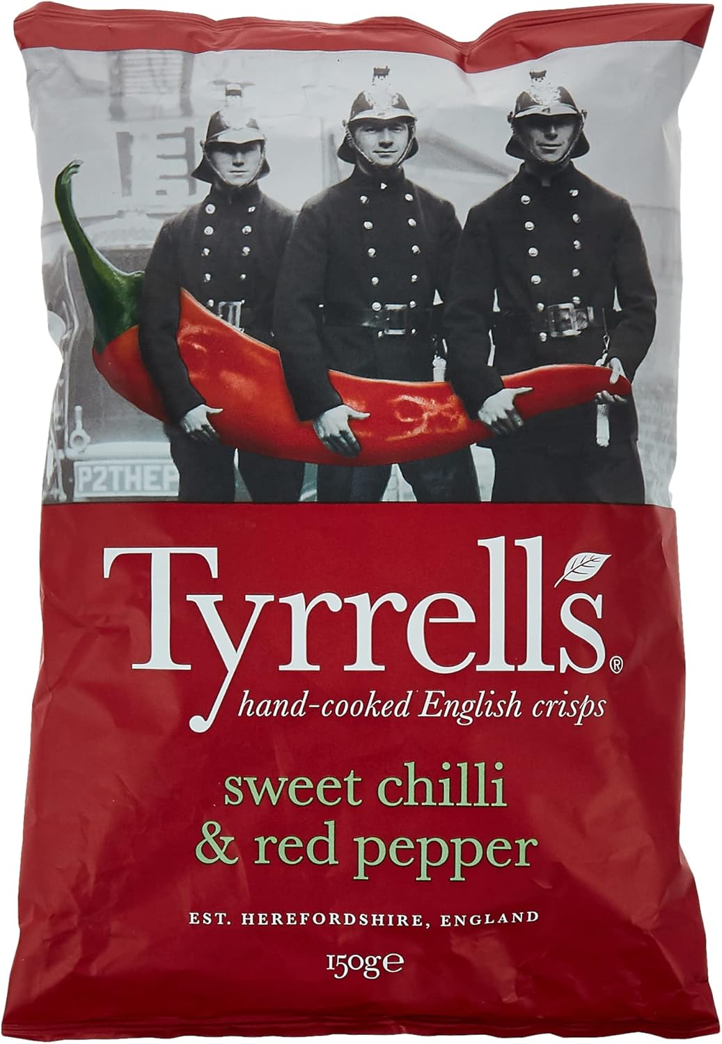 Tyrrells Sweet Chilli and Red Pepper Crisps 150 g (Pack of 12)