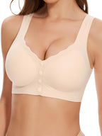 Seamless Front Close Bras for Women Post Surgery Full Coverage Moisture Wicking Comfort Supportive Convenient Bralettes