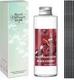 SCENTORINI Reed Diffuser Oil Refill, Black Cherry Essential Oil 6.76 Fl Oz, Natural Long Lasting Aromatherapy Fragrance Oil for Home Bedroom Bathroom Office Spa Air Freshener Home Decor