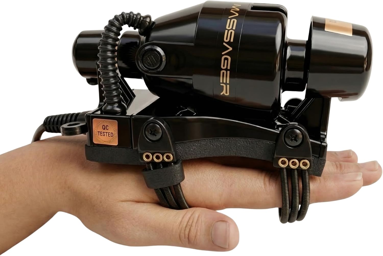 Powerful Double Speed Floating Action for Full Body Massager Corded Electric Powered, Barber Massager Black