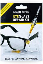 SnapIt Glasses Repair Kit, Eyeglass Repair Kit with Screws 5 Sizes, Screw Replacement Kit & Double-Ended Mini Screwdriver