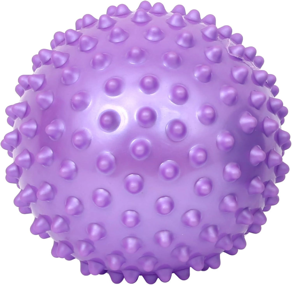 Fun and Function – Spiky Tactile Balls – Bumpy, Textured, Tactile Sensory Balls for Kids Ages 3+ – 8 Inch – Purple
