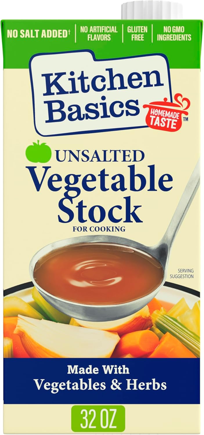 Kitchen Basics Unsalted Vegetable Stock, 32 fl oz