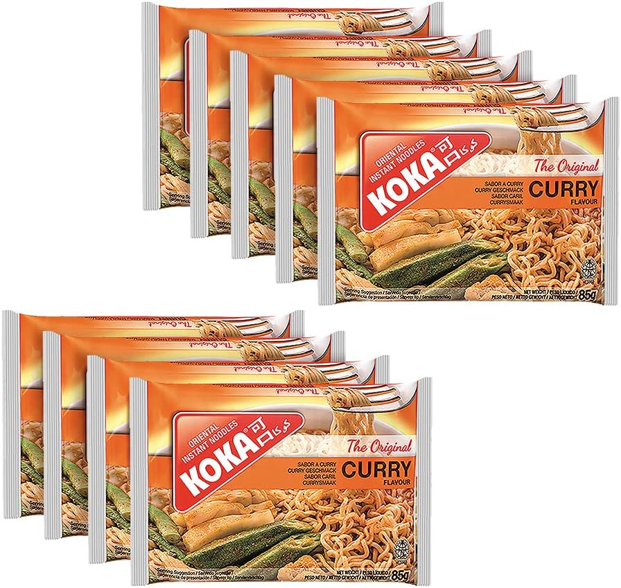 Koka Instant Noodles - Curry Flavour (85 Gm X Pack Of 9)