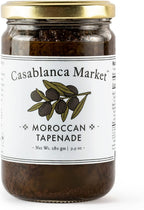 Casablanca Market Black Olives Tapenade Spread All Natural Olive Tapenade Black Olive Spread Gluten Free Olives Non GMO Vegan Plant Based - No Preservatives or Added Sugars (eBook included)